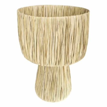 Raffia vloerlamp